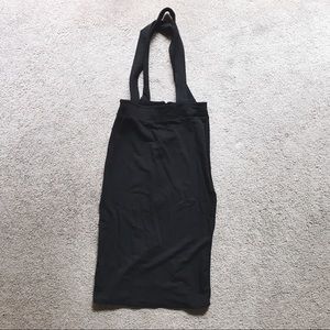 Urban Outfitters Black Suspender Skirt